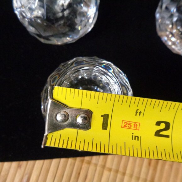 8 Small Glass Candle Holders Round for Taper Candlestick Holders Elegant - Picture 9 of 12